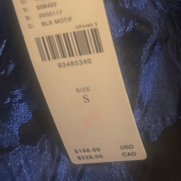 Free People Elegant Blue and Black Dress NEW - Picture 2 of 6